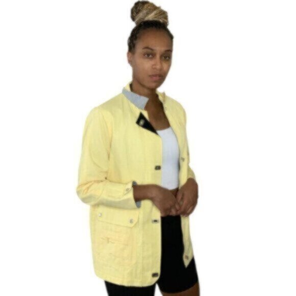 Talbots Yellow Vintage All Weather Parka Rain Coat - Picture 5 of 11